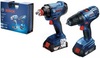 סט 18V מפתח אימפקט+מקדחה 2 סוללות 1.5AH ומטען