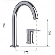 ברז אמבט ידית ממשטח מסדרת ווינר SHonY