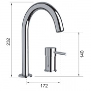 ברז אמבט ידית ממשטח מסדרת מינימל SHonY