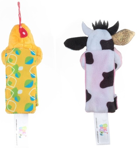 זוג צמידי רעשן חיות פרוותיים