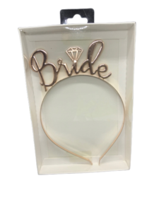 קשת Bride מתכת זהב/רוז גולד עם יהלום. מחיר ליחידה