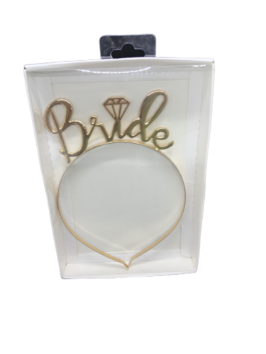 קשת Bride מתכת זהב/רוז גולד עם יהלום. מחיר ליחידה