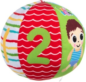 כדור פעילות רך עם רעשן 