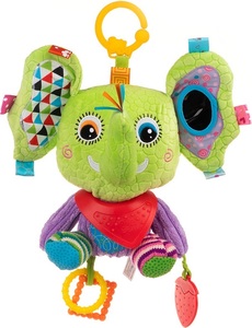 בובת פעילות רב-תחושתית אדי הפיל עם בנדנה ונשכן