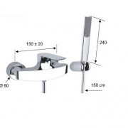  ברז סוללה למקלחת סדרת אינפיניטי SHonY