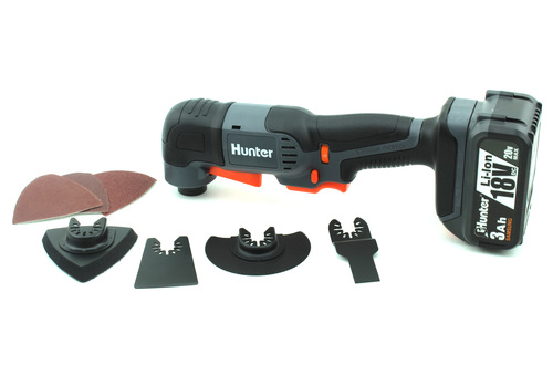 גוף מולטיטול נטען+אביזרים HUNTER  18V