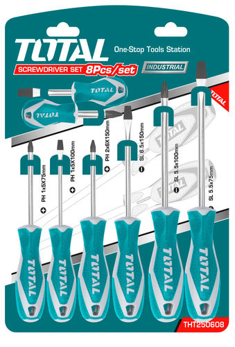 סט מברגים מעורב 8 חלקים