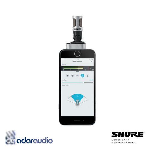 מיקרופון סטראופוני נייד - SHURE MV88