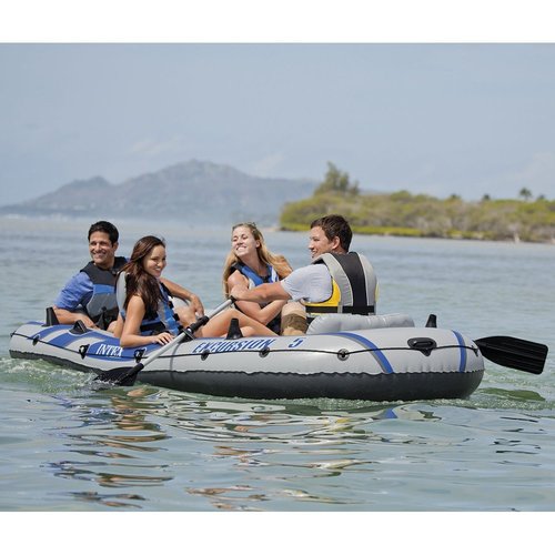 סירה מתנפחת  ל- 5 אנשים EXCURSION כולל משוטים ומשאבה INTEX 68325