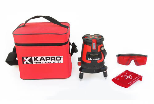 פלס לייזר KAPRO 875 PROLASER חמש קווים לייזר מקצועי 5 קווים ונקודת אנך