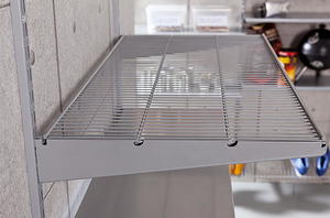 מדף רשת לבן 180X30 ס"מ למערכת מודולרית