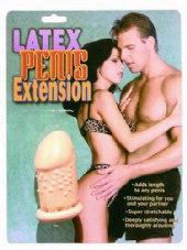 מאריך מחוספס מלטקס - Latex Penis Extension