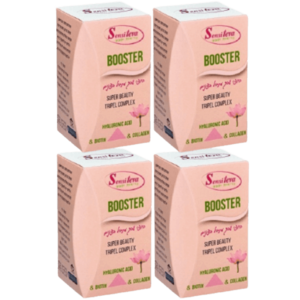 BOOSTER קולגן | ביוטין וחומצה היאלורונית | כל יחידה מכילה 60 כמוסות | רביעייה | סנסי טבע | Sensi Teva
