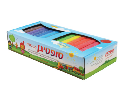 מארז 10 פלסטלינה במגוון צבעים במבצע 35.00 ש