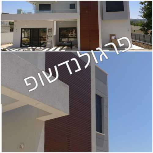 חיפוי אלומיניום דגם SMART דמוי עץ לחוץ ופנים הבית במראה חם ויוקרתי המדגים פסים של 7 ס
