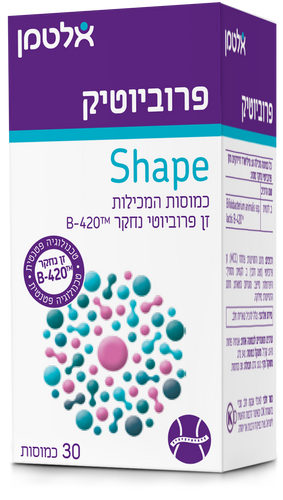 פרוביוטיק שייפ 30 כמוסות אלטמן Probiotic Shape 30 caps Altman