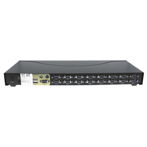 מתג/סוויטצ 16Ports USB & PS2 KVM Switch w/Cables