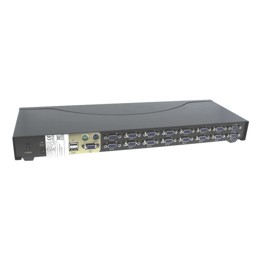 מתג/סוויטצ 16Ports USB & PS2 KVM Switch w/Cables