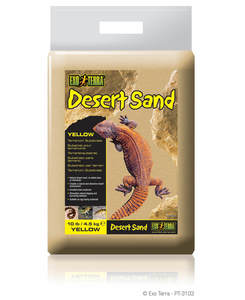 מצע חול מדברי צהוב לזוחלים אקזוטרה 4.5 ק"ג Exo Terra Desert Yellow Sand PT3103