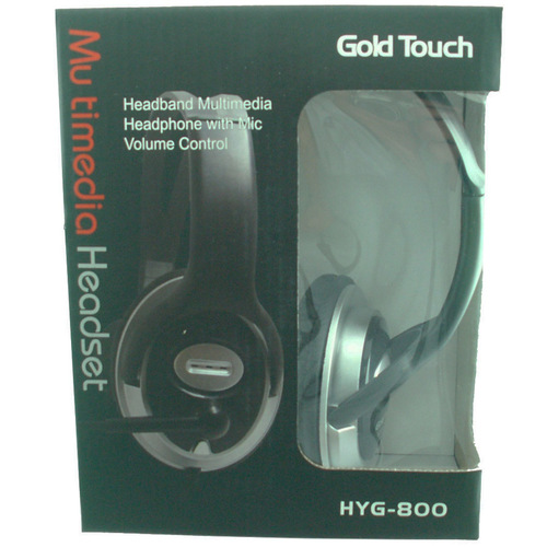 אוזניות למחשב Gold Touch HeadPhone HYG-800