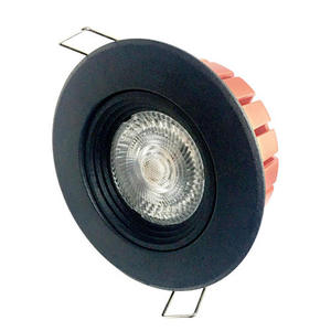 שקוע לד עגול מתכוונן שחור POINT 10W, אור חם Nisko