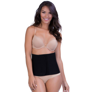 חגורת בטן מעצבת לאחר הלידה מבד במבוק Bamboo - שחור