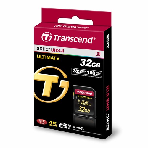 כרטיס זיכרון Transcend 32GB SDXC Class10 UHS-II U3