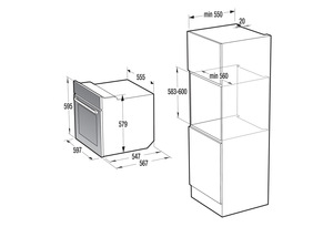 תנור בנוי GORENJE דגם BO737E30XG גורנייה גורניה