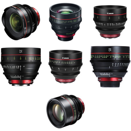 Canon EF CN-E Cinema Prime 7 Lens Kit