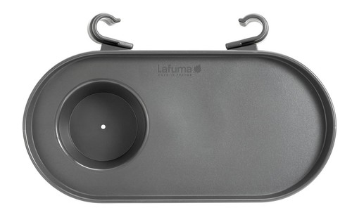 מגש צד אפור לכסא נוח עבור כיסאות LAFUMA