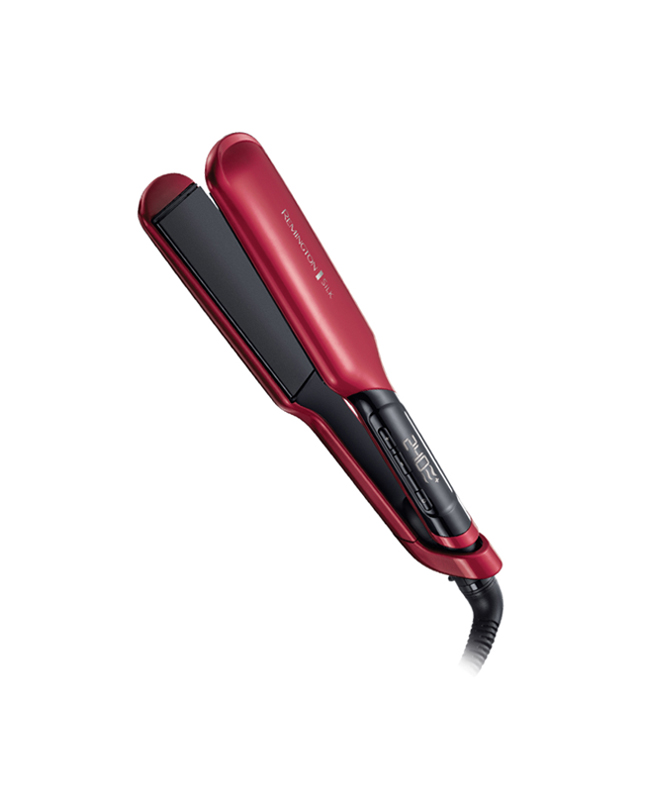 מחליק שיער משי קרמי רחב Remington - Silk Wide
