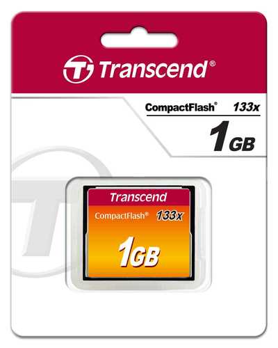 כרטיס זיכרון Transcend 1GB CF x133
