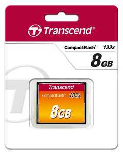 כרטיס זיכרון Transcend 8GB CF x133