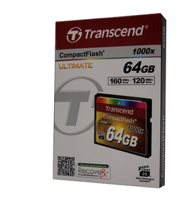 כרטיס זיכרון Transcend 64GB CF x1000