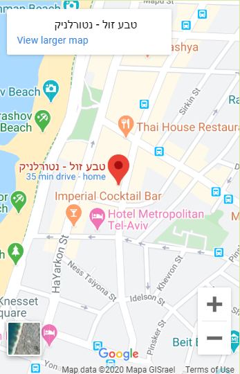 מפת הגעה טבע זול