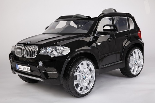 ××›×•× ×™×ª ×××•× ×¢×ª 12V ××™××“×™× BMW X5 ×¢× ×©×ט - שחור