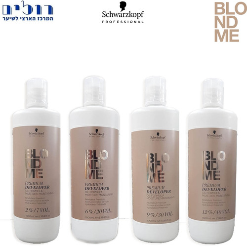 קרם חמצן 12%,%Schwarzkopf Blonde ME: 2% 6% ,9
