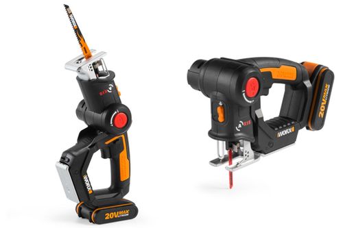 מסור אנכי / חרב מקצועי משולב [ 20V סוללה + מטען ] WX550.9 WORX