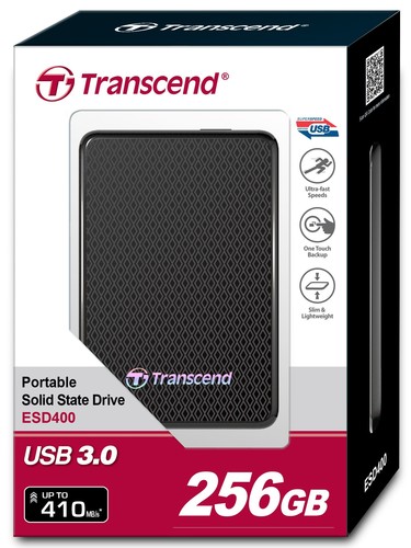 כונן חיצוני SSD Transcend 256GB USB 3.0