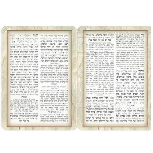 ברכת המזון בעיצוב לבר מצווה עם תפילין