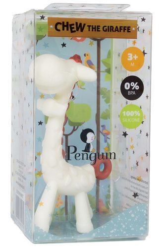 נשכן ג'ירפה 100% סיליקון טבעי Penguin