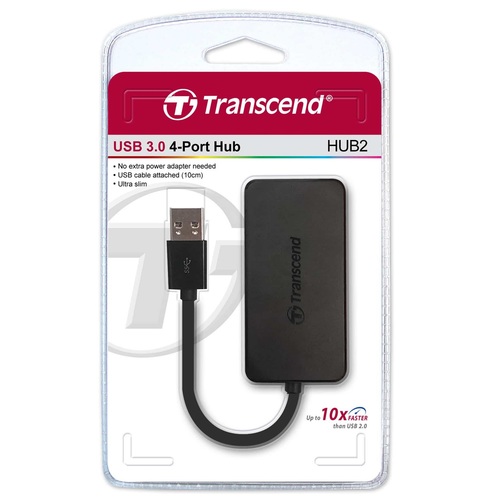 מפצל מבית Transcend ל-4 חיבורי USB