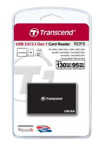 קורא כרטיסים מהיר Transcend RDF8