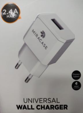 מטען קיר מהיר Miracase 2.4A USB