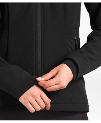 מעיל סופטשל לנשים נורת פייס עם כובע  WOMEN’S SHELBE RASCHEL HOODIE