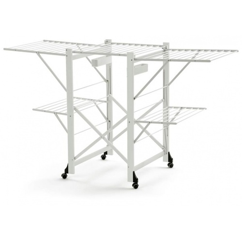מתקן ייבוש כביסה דו קומתי לבן GABBIANO Drying rack