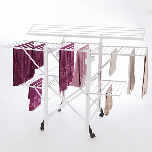 מתקן ייבוש כביסה דו קומתי לבן GABBIANO Drying rack
