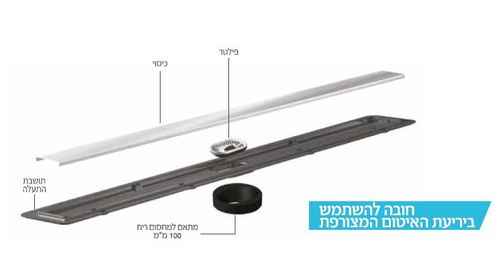 תעלת ניקוז בחיבור ישיר פרימו