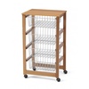 אגרן עץ דובדבן 4 סלסלות GINGERONE Kitchen trolley