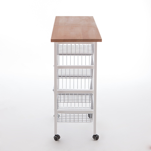 אגרן לבן ומשטח עבודה עץ נפתח GASTONCINO Kitchen area